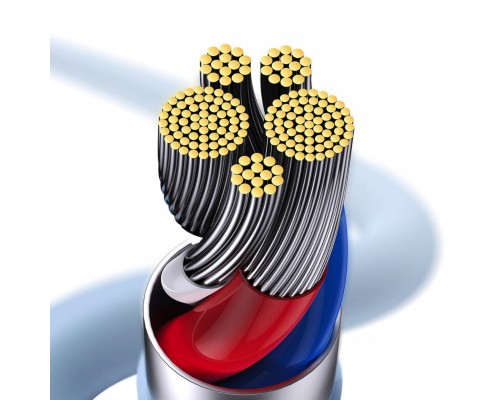 Кабель Baseus Jelly Liquid Silica Gel Fast Charging Data Cable Type-C to iP 20W 2m Blue (CAGD020103) Кабель Baseus Jelly Liquid Silica Gel Fast Charging Data Cable Type-C to iP 20W 2m Blue (CAGD020103)