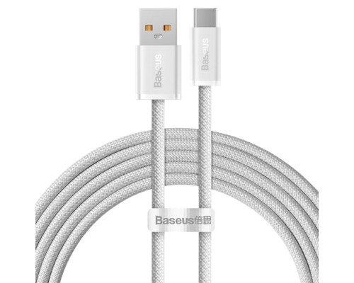 Кабель Baseus Dynamic Series Fast Charging Data Cable USB to Type-C 100W 1m White (CALD000602) Кабель Baseus Dynamic Series Fast Charging Data Cable USB to Type-C 100W 1m White (CALD000602)