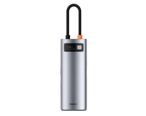USB-хаб Baseus Metal Gleam Series 7-Port HUB Space Grey (Type-C to HDMI4K@60Hz*1+USB3.0*3+PD*1+SD/TF*1) (B00030708811-00) USB-хаб Baseus Metal Gleam Series 7-Port HUB Space Grey (Type-C to HDMI4K@60Hz*1+USB3.0*3+PD*1+SD/TF*1) (B00030708811-00)