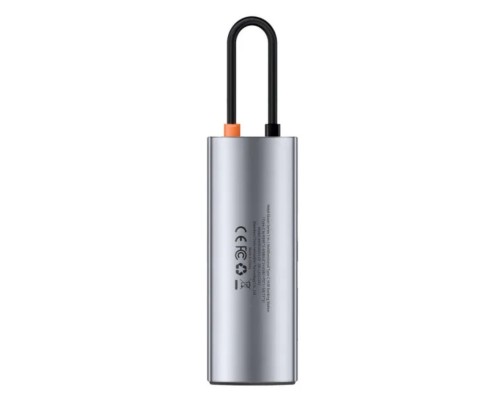 USB-хаб Baseus Metal Gleam Series 7-Port HUB Space Grey (Type-C to HDMI4K@60Hz*1+USB3.0*3+PD*1+SD/TF*1) (B00030708811-00) USB-хаб Baseus Metal Gleam Series 7-Port HUB Space Grey (Type-C to HDMI4K@60Hz*1+USB3.0*3+PD*1+SD/TF*1) (B00030708811-00)
