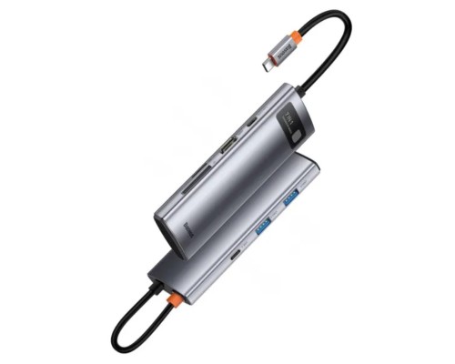 USB-хаб Baseus Metal Gleam Series 7-Port HUB Space Grey (Type-C to HDMI4K@60Hz*1+USB3.0*3+PD*1+SD/TF*1) (B00030708811-00) USB-хаб Baseus Metal Gleam Series 7-Port HUB Space Grey (Type-C to HDMI4K@60Hz*1+USB3.0*3+PD*1+SD/TF*1) (B00030708811-00)