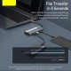 USB-хаб Baseus Metal Gleam Series 7-Port HUB Space Grey (Type-C to HDMI4K@60Hz*1+USB3.0*3+PD*1+SD/TF*1) (B00030708811-00)