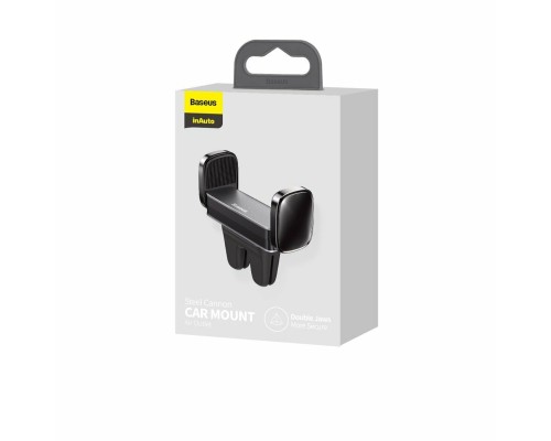 Автотримач для телефона Baseus Steel Cannon Air Outlet Car Mount Black (SUGP-01) Автотримач для телефона Baseus Steel Cannon Air Outlet Car Mount Black (SUGP-01)