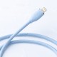 Кабель Baseus Jelly Liquid Silica Gel Fast Charging Data Cable Type-C to iP 20W 1.2m Blue (CAGD020003)