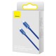 Кабель Baseus Crystal Shine Series Fast Charging Data Cable Type-C to Type-C 100W 2m Blue (CAJY000703)