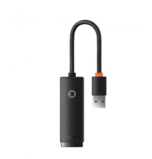 USB-Hub Baseus Lite Series Ethernet Adapter USB-A to RJ45 LAN Port (1000Mbps) Black (WKQX000101)