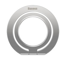 Підставка для мобільного  Baseus Halo Series Foldable Metal Ring Stand（Single-ring）Silver (SUCH000012)