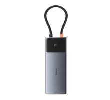 USB-хаб Baseus Metal Gleam Series II 10-in-1 USB HUB Cosmic Black(USB-C to 1*HDMI4K@120Hz+1*HDMI4K@60Hz+1*USB-A(10Gbps)+1*USB-C(10Gbps)+2*USB-A(480Mbp (B00061800123-00)