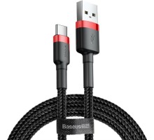 Кабель Baseus Cafule Cable USB For Type-C 2A 3m Red+Black (CATKLF-U91)