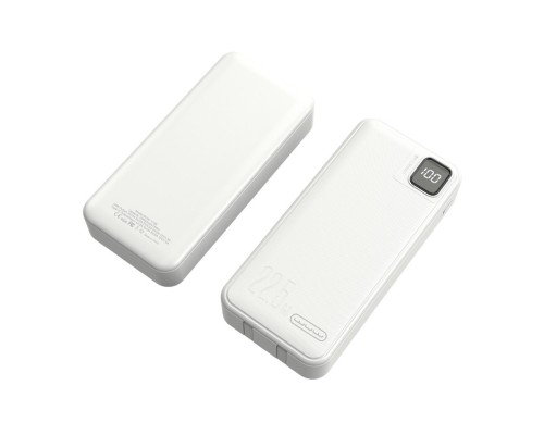 Зовнішній акумулятор WUW Y138 (PD22.5W quick charge) 20000mAh White (Y138W) Зовнішній акумулятор WUW Y138 (PD22.5W quick charge) 20000mAh White (Y138W)
