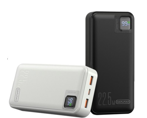 Зовнішній акумулятор WUW Y138 (PD22.5W quick charge) 20000mAh White (Y138W) Зовнішній акумулятор WUW Y138 (PD22.5W quick charge) 20000mAh White (Y138W)