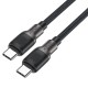 Дата кабель USB-C to USB-C 1.2m 3A silicone braid C10-03 Acefast (6974316283119)
