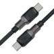 Дата кабель USB-C to USB-C 1.2m 3A silicone braid C10-03 Acefast (6974316283119)