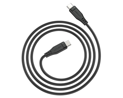 Дата кабель USB-C to USB-C 1.2m 3A TPE C3-03 Black Acefast (6974316280842)