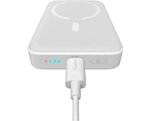 Зовнішній акумулятор Baseus Magnetic Mini Wireless Fast Charge Power Bank 10000mAh 20W White (PPCX070002) Зовнішній акумулятор Baseus Magnetic Mini Wireless Fast Charge Power Bank 10000mAh 20W White (PPCX070002)