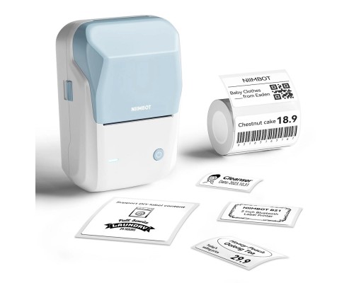 Термопринтер для друку наклейок NIIMBOT B1 Blue (1AC12221605) Термопринтер для друку наклейок NIIMBOT B1 Blue (1AC12221605)