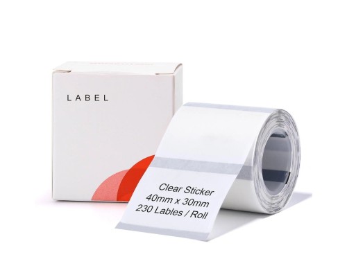 Етикетки NIIMBOT TT40*30-230 Clear For B1/B21/B3S (A2G88318801) (A2G88318801) Етикетки NIIMBOT TT40*30-230 Clear For B1/B21/B3S (A2G88318801) (A2G88318801)