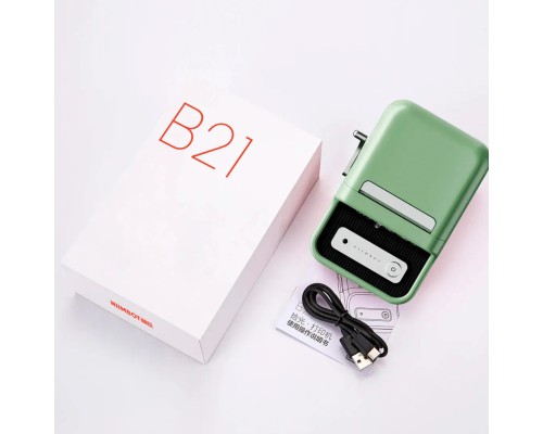 Термопринтер для друку наклейок NIIMBOT B21S Green (1AC19031602) (1AC19031602) 