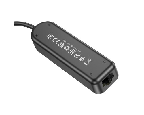USB-Hub Borofone DH6 Erudite 4-in-1 Gigabit Ethernet Adapter(USB to USB3.0*3+RJ45)(L=1.2M) Black (6941991104305) USB-Hub Borofone DH6 Erudite 4-in-1 Gigabit Ethernet Adapter(USB to USB3.0*3+RJ45)(L=1.2M) Black (6941991104305)