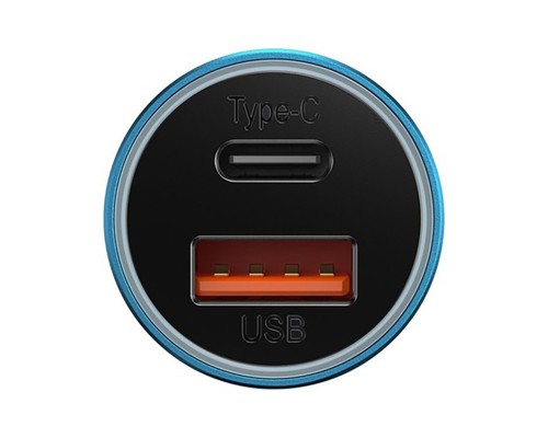 Автомобільний зарядний пристрій Baseus Golden Contactor Max Dual Fast Charger Car Charger U+C 60W Blue (CGJM000103) Автомобільний зарядний пристрій Baseus Golden Contactor Max Dual Fast Charger Car Charger U+C 60W Blue (CGJM000103)