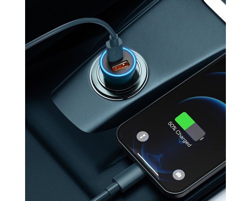 Автомобільний зарядний пристрій Baseus Golden Contactor Max Dual Fast Charger Car Charger U+C 60W Blue (CGJM000103) Автомобільний зарядний пристрій Baseus Golden Contactor Max Dual Fast Charger Car Charger U+C 60W Blue (CGJM000103)