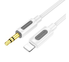 Аудіокабель BOROFONE BL20 True sound silicone digital audio conversion cable iP White (6941991114403)