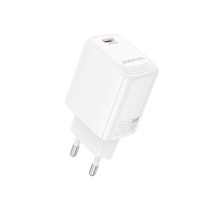 Мережевий зарядний пристрій BOROFONE BN28 Fuente single port PD30W charger (EU) White (6941991120299)