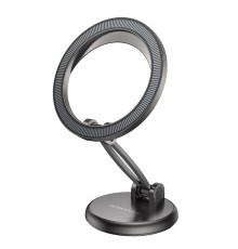 Автотримач для телефона BOROFONE BH114 Star metal ring magnetic car holder (center console) Metal Gray (6941991111310)