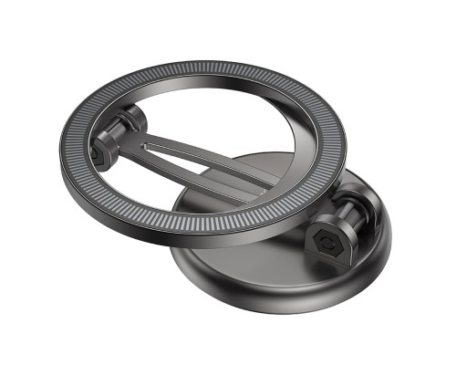 Автотримач для телефона BOROFONE BH114 Star metal ring magnetic car holder (center console) Metal Gray (6941991111310)