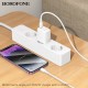 Мережевий зарядний пристрій з кабелем BOROFONE BN28 Fuente single port PD30W charger set (C to iP) (EU) White (6941991120305)