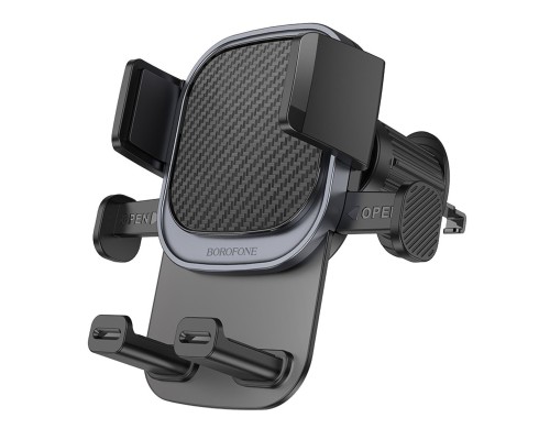 Автотримач для телефона BOROFONE BH120 Delightful one-button car holder (air outlet) Black Gray (6941991114786) Автотримач для телефона BOROFONE BH120 Delightful one-button car holder (air outlet) Black Gray (6941991114786)
