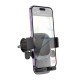 Автотримач для телефона BOROFONE BH120 Delightful one-button car holder (air outlet) Black Gray (6941991114786)