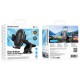 Автотримач для телефона BOROFONE BH134 Rio push-type car holder (center console) Black (6941991120671)