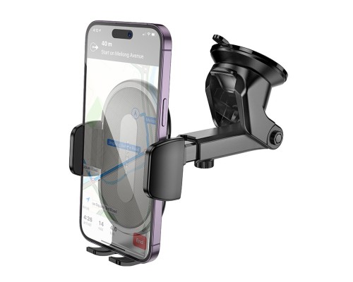 Автотримач для телефона BOROFONE BH134 Rio push-type car holder (center console) Black (6941991120671) Автотримач для телефона BOROFONE BH134 Rio push-type car holder (center console) Black (6941991120671)