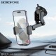 Автотримач для телефона BOROFONE BH134 Rio push-type car holder (center console) Black (6941991120671)