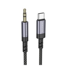 Аудіокабель BOROFONE BL24 Graceful digital audio conversion cable Type-C Metal Grey (6941991118982)