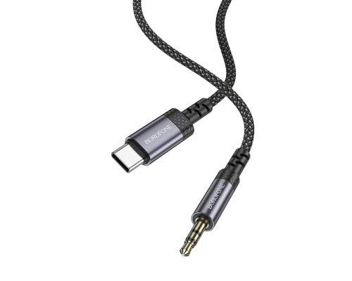 Аудіокабель BOROFONE BL24 Graceful digital audio conversion cable Type-C Metal Grey (6941991118982) Аудіокабель BOROFONE BL24 Graceful digital audio conversion cable Type-C Metal Grey (6941991118982)