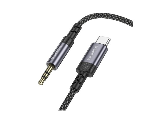 Аудіокабель BOROFONE BL24 Graceful digital audio conversion cable Type-C Metal Grey (6941991118982) Аудіокабель BOROFONE BL24 Graceful digital audio conversion cable Type-C Metal Grey (6941991118982)