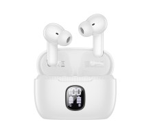 Бездротові навушники BOROFONE FQ7 Treasure wireless ANC+ENC noise reduction BT headset White (6941991120077)