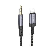 Аудіокабель BOROFONE BL24 Graceful digital audio conversion cable iP Metal Grey (6941991118975)