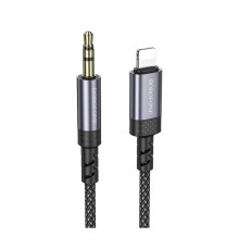 Аудіокабель BOROFONE BL24 Graceful digital audio conversion cable iP Metal Grey (6941991118975)
