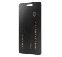 Трекер BOROFONE BC102 Search card type intelligent positioning anti-lost device Black (6941991118920)