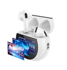 Бездротові навушники BOROFONE BW87 Mist true wireless BT headset with touch screen White (6941991119491)