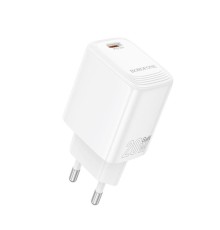 Мережевий зарядний пристрій BOROFONE BN26 Fuente single-port PD20W charger (EU) White (6941991120237)