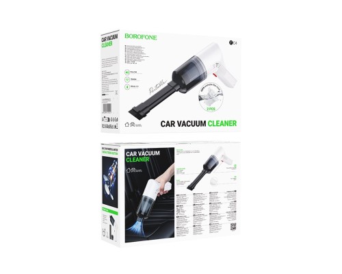 Автомобільний пилосос BOROFONE FC4 Diamond brushless portable car vacuum cleaner White (6941991119101) Автомобільний пилосос BOROFONE FC4 Diamond brushless portable car vacuum cleaner White (6941991119101)