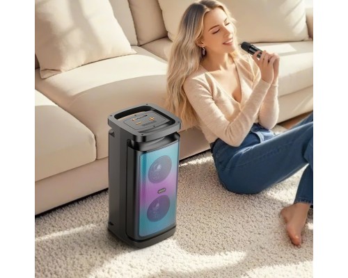 Портативна колонка BOROFONE BP25 Vida BT speaker with microphone Black (6941991119422) Портативна колонка BOROFONE BP25 Vida BT speaker with microphone Black (6941991119422)