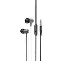 Навушники HOCO M108 Spring metal universal earphones with mic Metal Gray (6931474797575) Навушники HOCO M108 Spring metal universal earphones with mic Metal Gray (6931474797575)