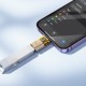 Перехідник HOCO UA36 iP male to USB female OTG transparent adapter Black (6942007647151)