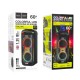 Портативна колонка HOCO HA13 Max Ramon outdoor BT speaker with two wireless microphones Black (6942007643627)