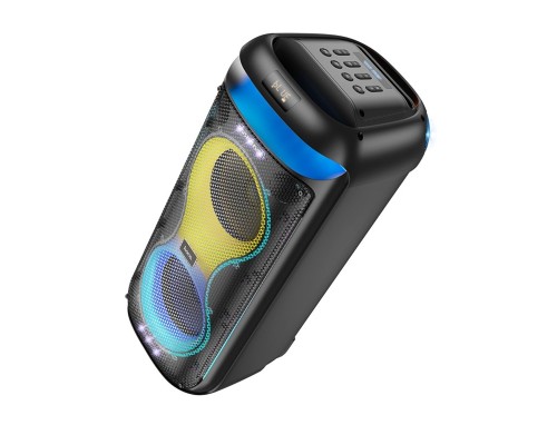 Портативна колонка HOCO HA13 Max Ramon outdoor BT speaker with two wireless microphones Black (6942007643627) Портативна колонка HOCO HA13 Max Ramon outdoor BT speaker with two wireless microphones Black (6942007643627)